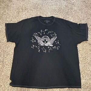 Angel Graphic Black Tee